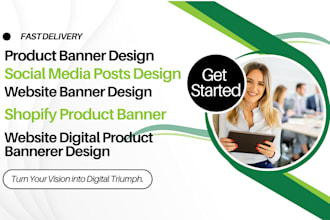design product banner, shopify banner, etsy digital product banner