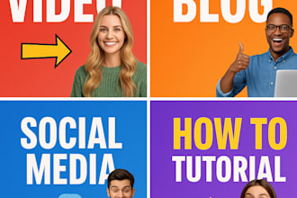 design eye catching thumbnails for you