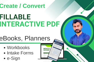 create a fillable PDF form, interactive workbook, or ebook