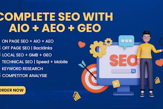 do complete SEO with aio, aeo, and GEO optimization for your website