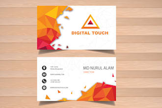 create a high quality design for business cards