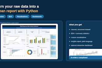 turn your raw data into a clean report with python and visualizations