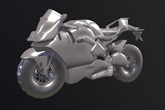 remodel 3d motorbike,motorcycle,design, bike part,wide tire kit,aero fairing,stl