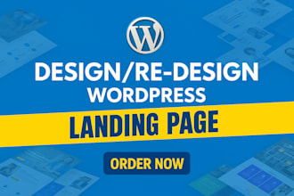 create wordpress landing page, single page, one page, or wordpress website