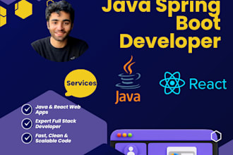 expert full stack developer with java and react