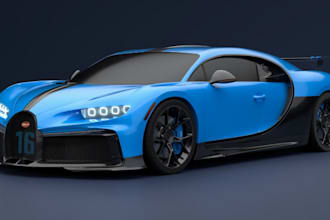 luxury sports car cgi,hypercar model,widebody kit rear fenders,uv mapping,ue5rig