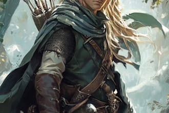 dnd character art and character designer