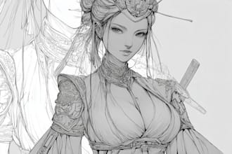 sketch your favorite anime, manga, vtuber, characters