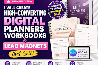 design a high converting planners and lead magnets that sell