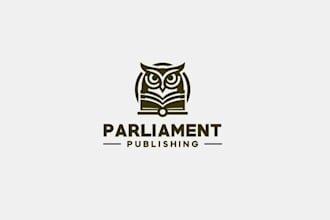 design awesome book publisher logo