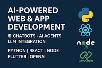 develop custom ai websites, chatbots, and autonomous agents