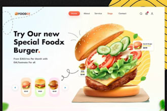 design your restaurant or catering site in HTML and bootstrap