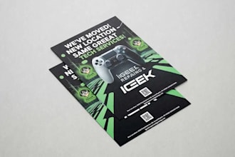 create stunning, vibrant gaming flyer that capture attention
