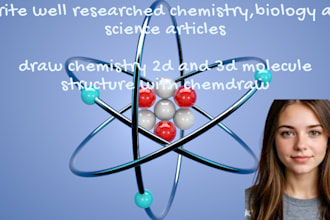 write well researched chemistry,biology and science articles