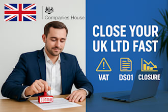strike off UK ltd, close or dissolve UK company, deregister vat