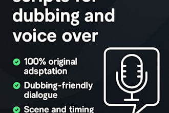 write or translate manhwa or manga scripts for you