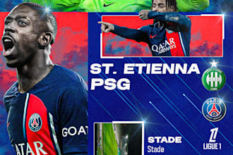make high quality football poster