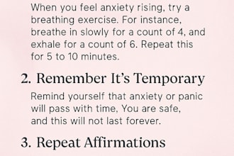 help you manage anxiety and panic through emotional support