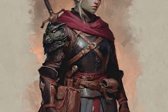 dnd character art and dnd character art
