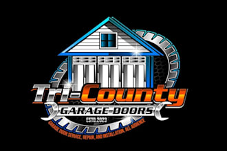 make and stunning garage door logo