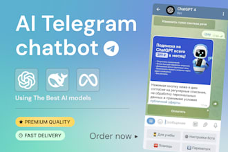 create custom ai telegram chatbot with gpt