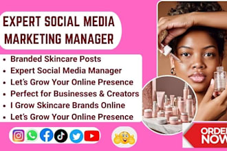 manage your skincare and cosmetics social media marketing