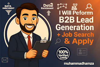 do data enrichment, job search and apply on your behalf