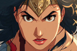 draw comic book illustration with comic book