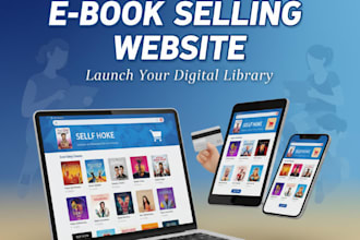 create a website for ebook selling, like kindle