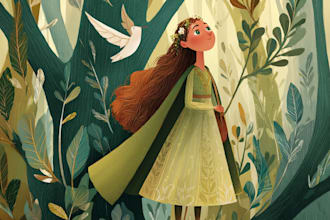 draw fairy tale illustrations for book stories