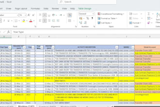 do data sorting on excel separate large data