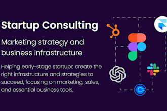 create your startup marketing strategy and business infrastructure