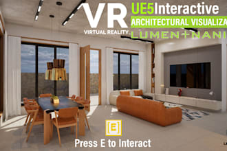 create realistic VR and interactive archviz in unreal engine 5
