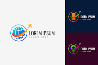 create travel logo design for tourism and vacations business