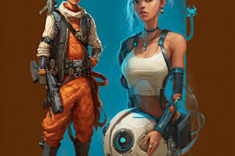character, dnd character, sci fi, fantasy, fanart
