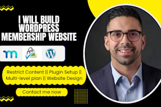 build wordpress membership website with memberpress or paid membership pro