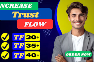 increase majestic trust flow tf 40 plus