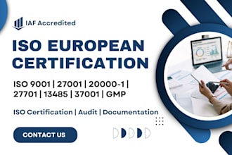 provide you iso 9001 iaf accredited certification