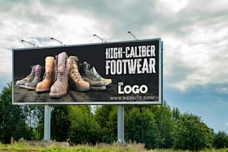 design an eye catching billboard or outdoor ad