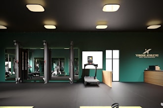 design and render your gym in 3d