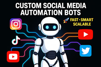 develop social media bot instagram api bot tiktok bot youtube bot twitter bot