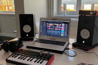 write rap lyrics and produce a custom beat for your full track