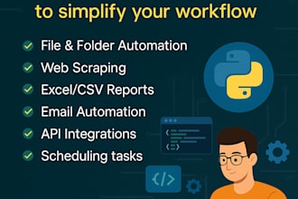create python automation script to simplify your workflow
