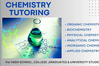 be your organic chemistry and chemistry tutor