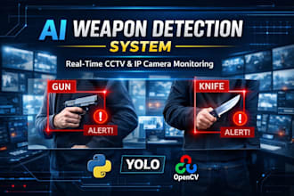 develop real time ai weapon detection and security system