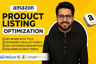 do amazon SEO listing optimization and fba product description copywriting