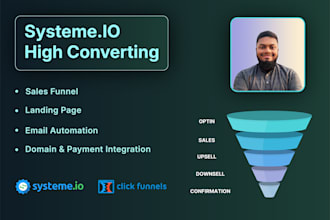 create systeme io website, systeme io landing page, systeme io expert