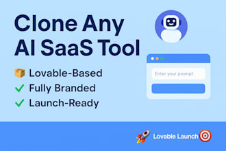 clone and build your saas or ai app using lovable with payments