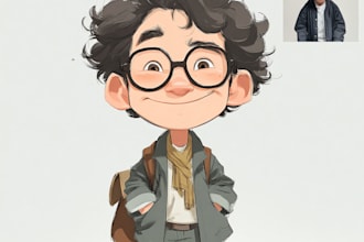 make cartoon caricature, avatar