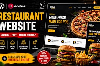 build a stunning wordpress restaurant website with elementor